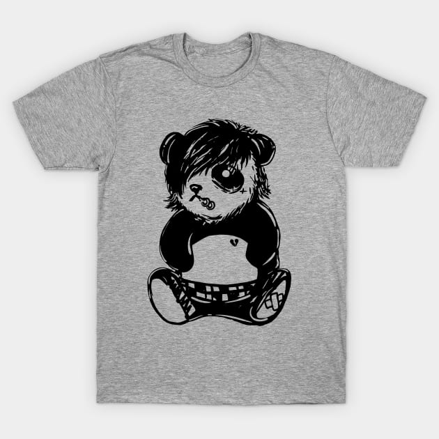 Emo Panda T-Shirt by popcornpunk